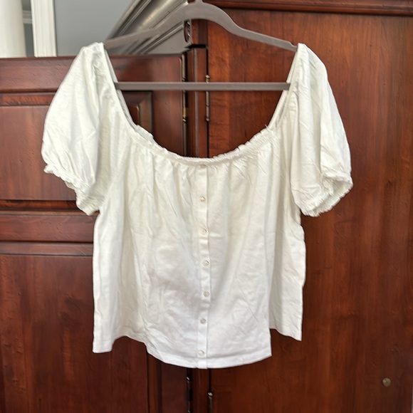 NWT American Eagle Faux Button Crop Top - Picture 4 of 9